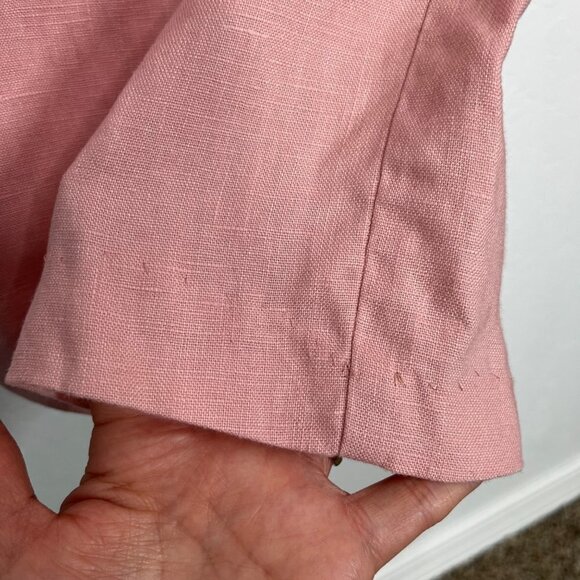 Orvis Pink 100% Linen Set Button Down Shirt and Pull On Pants Size Medium - Picture 8 of 10